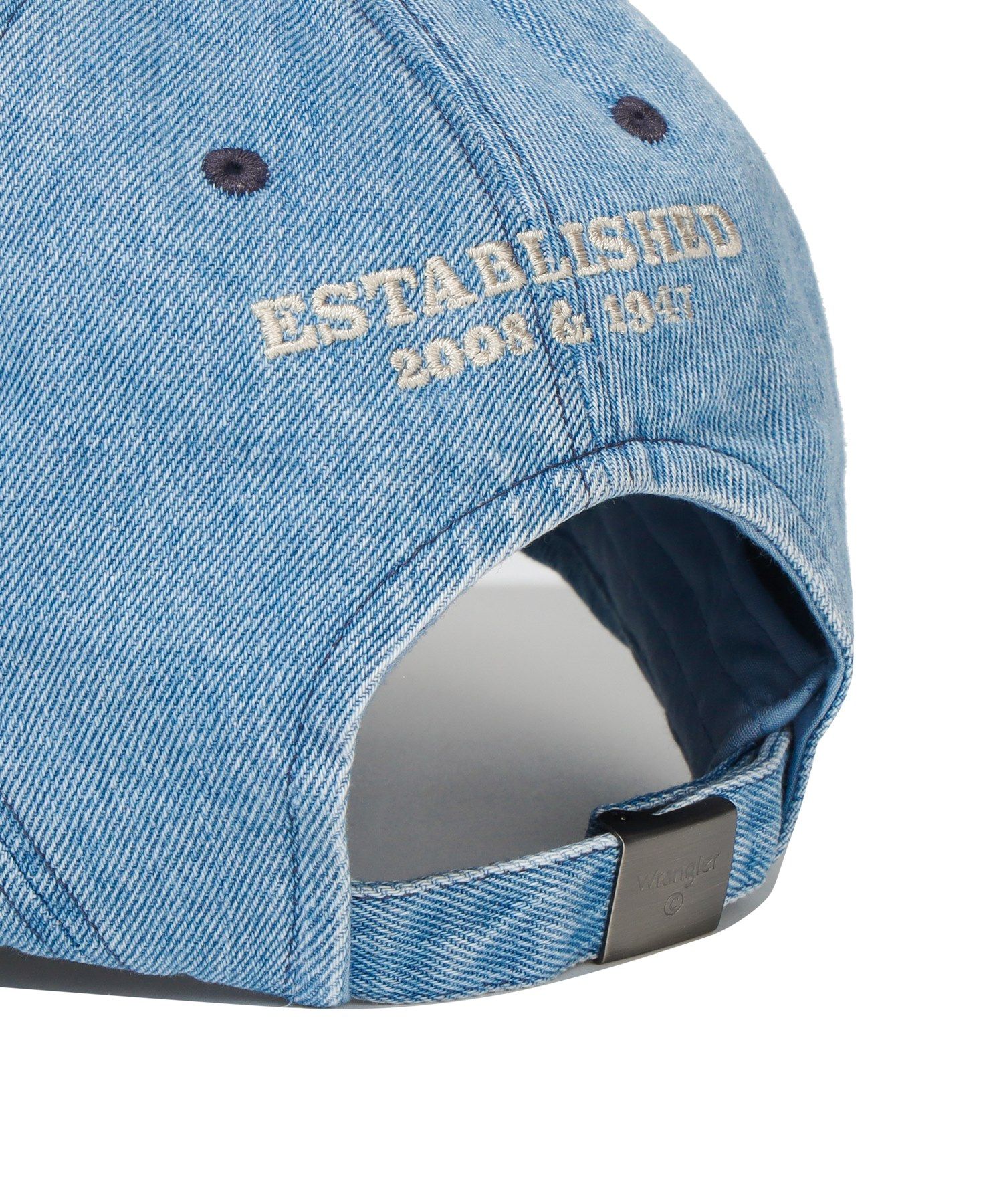 関税込★COVERNAT X WRANGLER★ARTWORK DENIM WASHING BALL CAP MUSINSA | COVERNAT [CovernotXWrangler] Logo Denim Washing