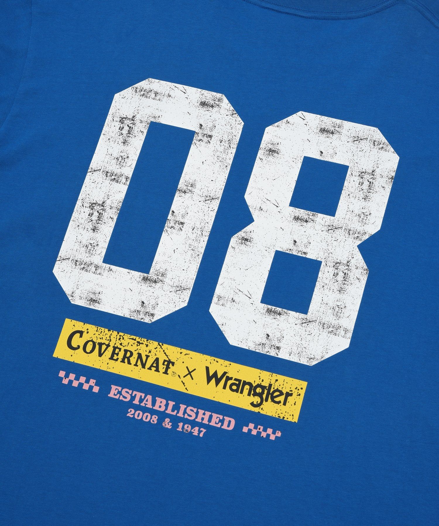 Tシャツ・カットソー COVERNAT CoverNatXWrangler 08 Vintage T-Shirt Blue MUSINSA | COVERNAT [CovernotXWrangler] 08 Vintage T-shirt Blue