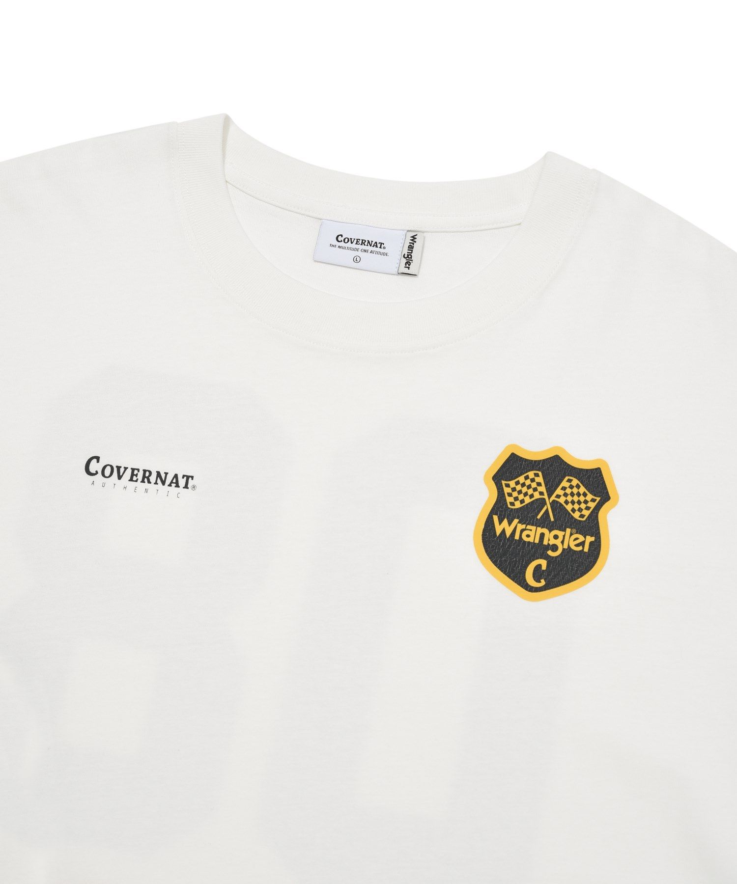Tシャツ・カットソー COVERNAT CoverNatXWrangler 08 Vintage T-Shirt White MUSINSA | COVERNAT [CovernotXWrangler] 08 Vintage T-shirt White