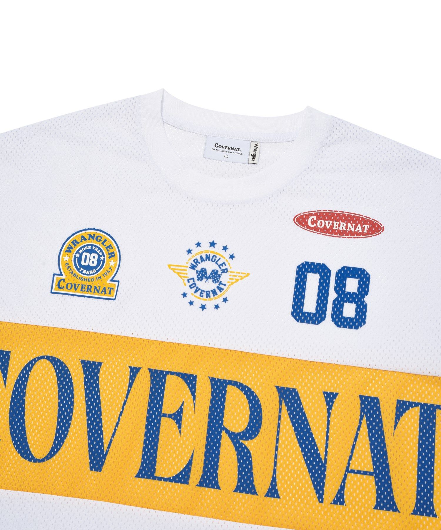 COVERNATのBlockcore Jersey Long Sleeve MUSINSA | COVERNAT [CovernotXWrangler] Blockcore Mesh Long