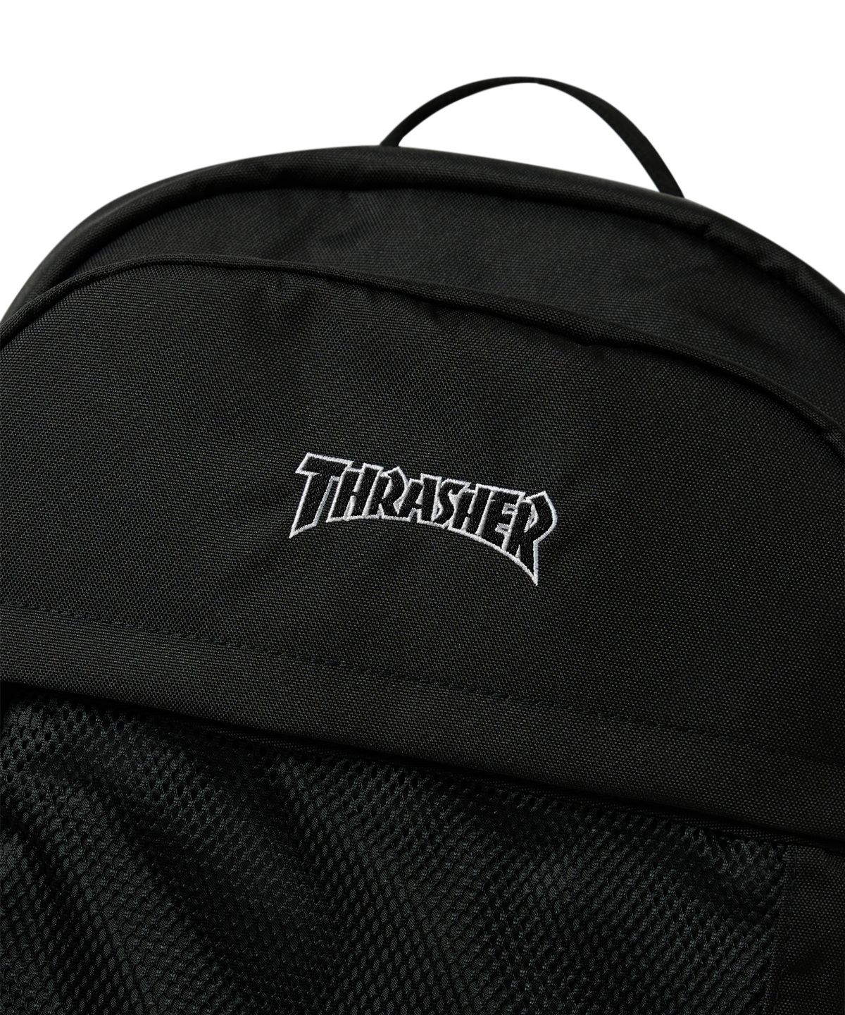 트레셔(THRASHER) 메쉬 포켓 백팩 블랙