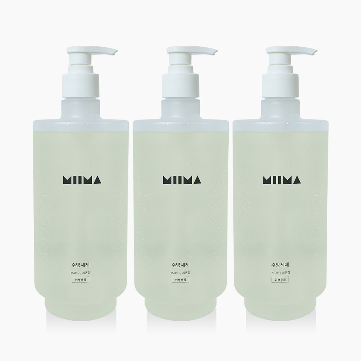 미마마스크(MIIMAMASK) 미마 주방세제 레몬향 750ml X 3세트