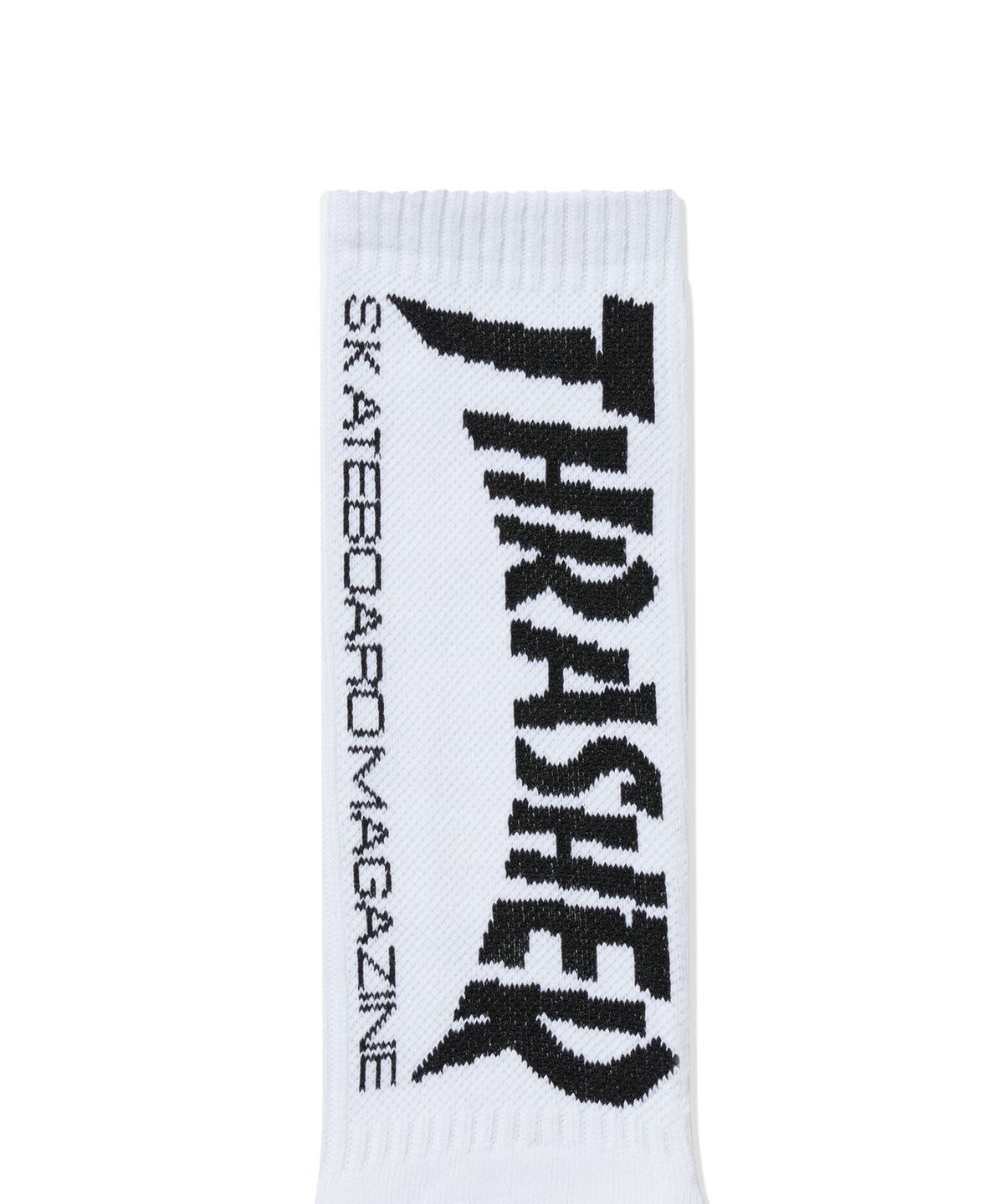 트레셔(THRASHER) [3PACK] 매거진 로고 크루 삭스 화이트