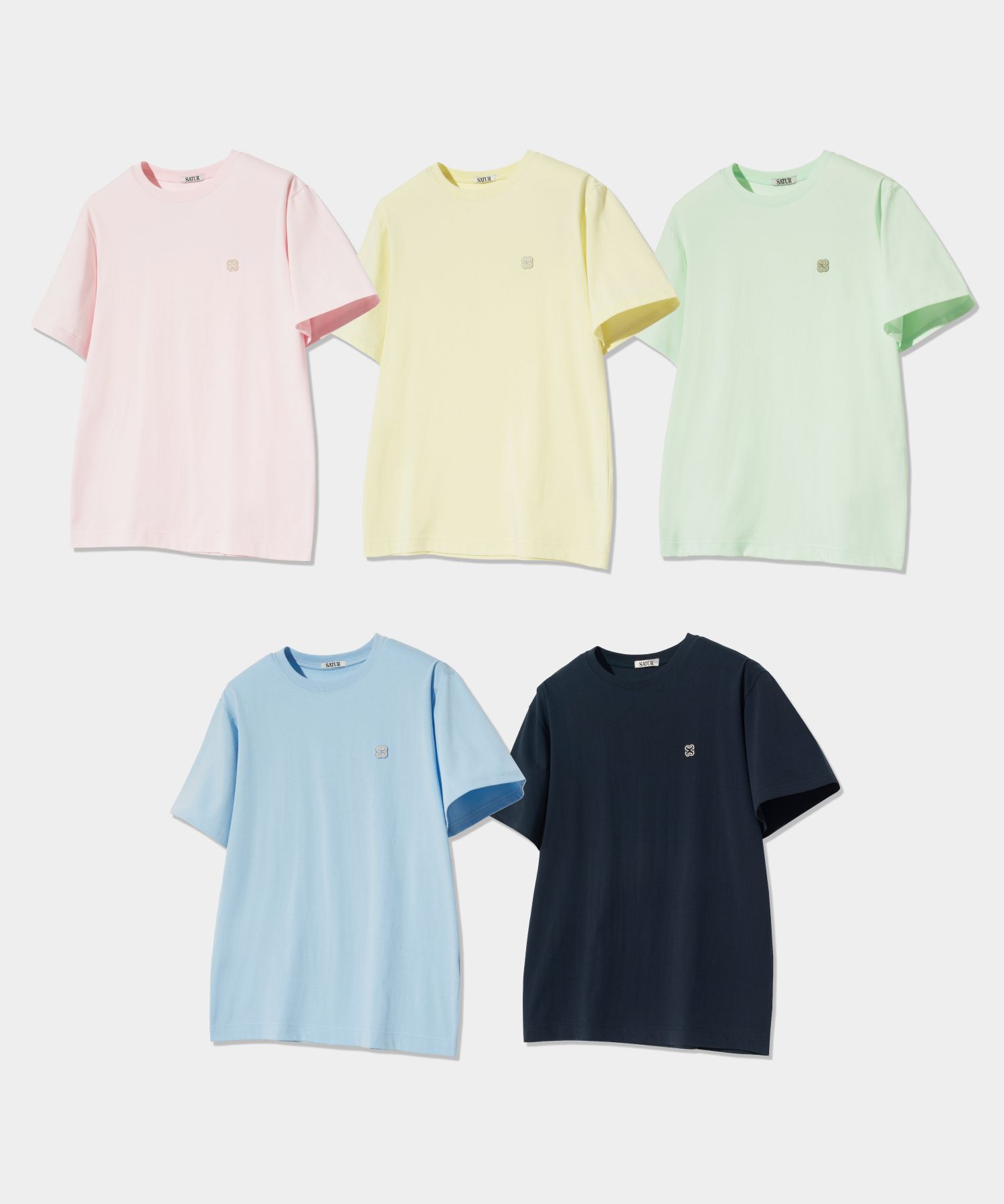 Tシャツ・カットソー [SATUR]All Day Silk Short Sleeve T-Shirt 5color MUSINSA | SATUR All day silket short sleeve t-shirt 5 colors