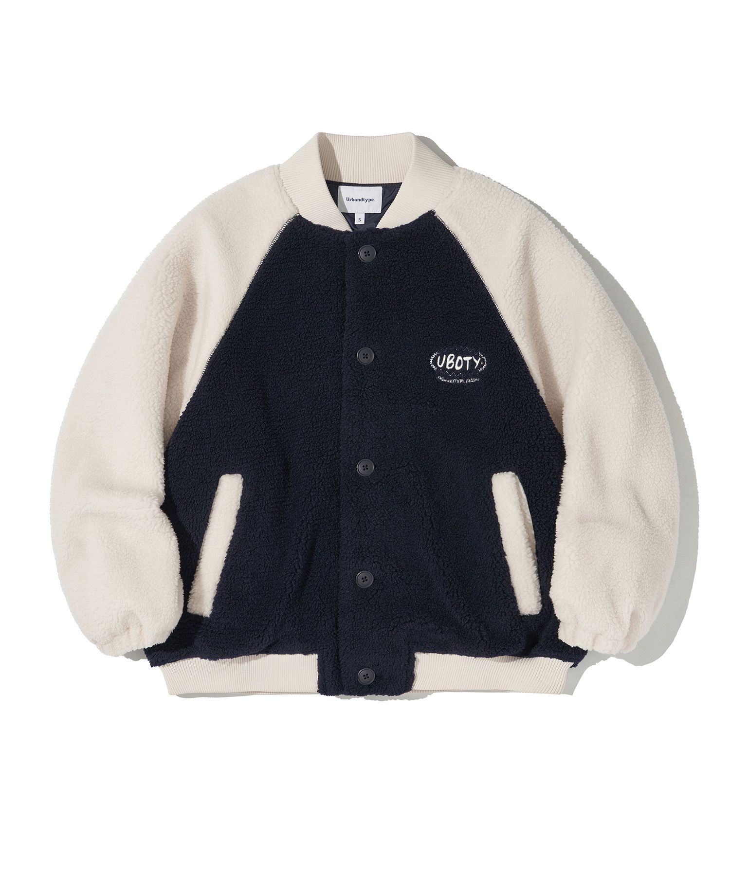 ★ Urbandtype.★ Padded Fleece Varsity Jacket Navy UBDWJP00 MUSINSA | URBANDTYPE Padded Fleece Varsity Jacket_Navy