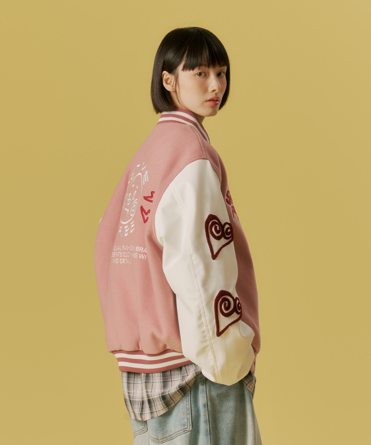 ★ Urbandtype.★ UB Color Block Leather Wool Varsity Jacket MUSINSA | URBANDTYPE UB Color Block Leather Wool Varsity