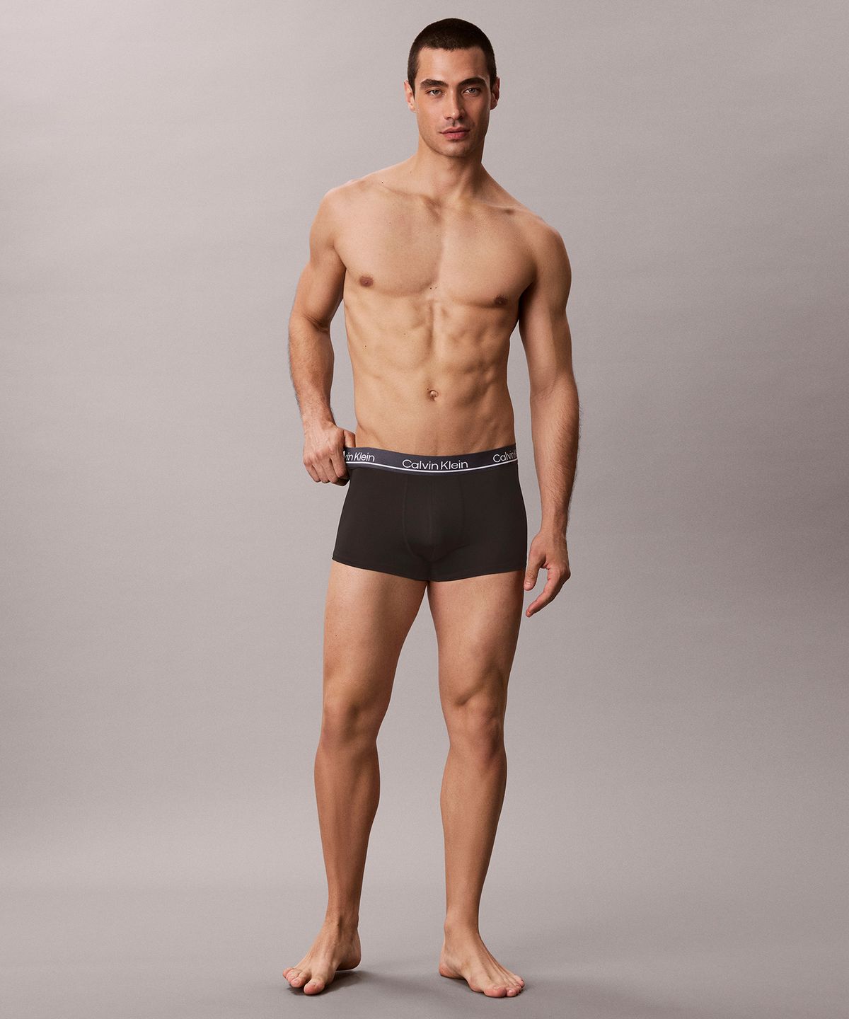 캘빈클라인 언더웨어(CALVIN KLEIN UNDERWEAR) 남성 CK 마이크로 플러스 로우 라이즈 트렁크 3PK_NP2752O0CO