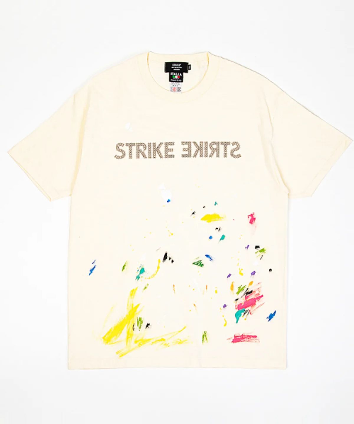스트라이크(STRIKE) Signature Studs Artful Splatter Tee (CREAM)