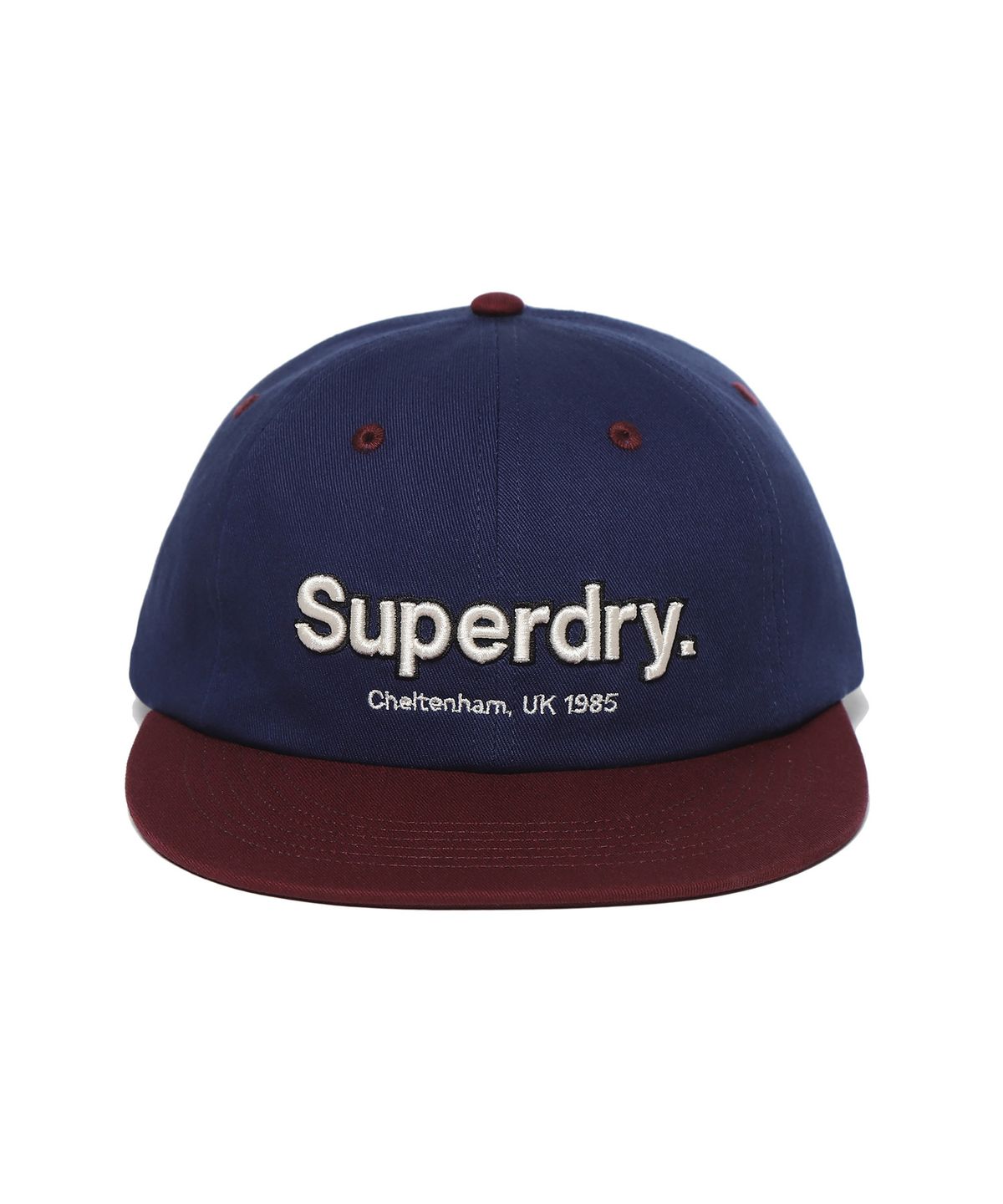 슈퍼드라이(SUPERDRY) 오리지널 플랫 6패널 볼캡 와인