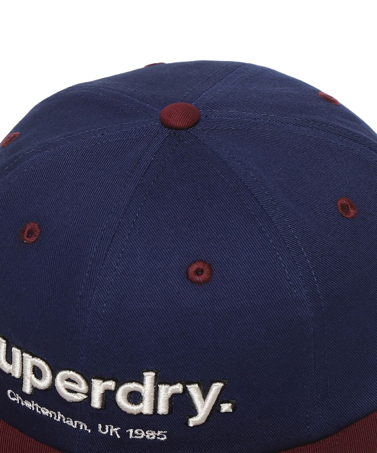 슈퍼드라이(SUPERDRY) 오리지널 플랫 6패널 볼캡 와인