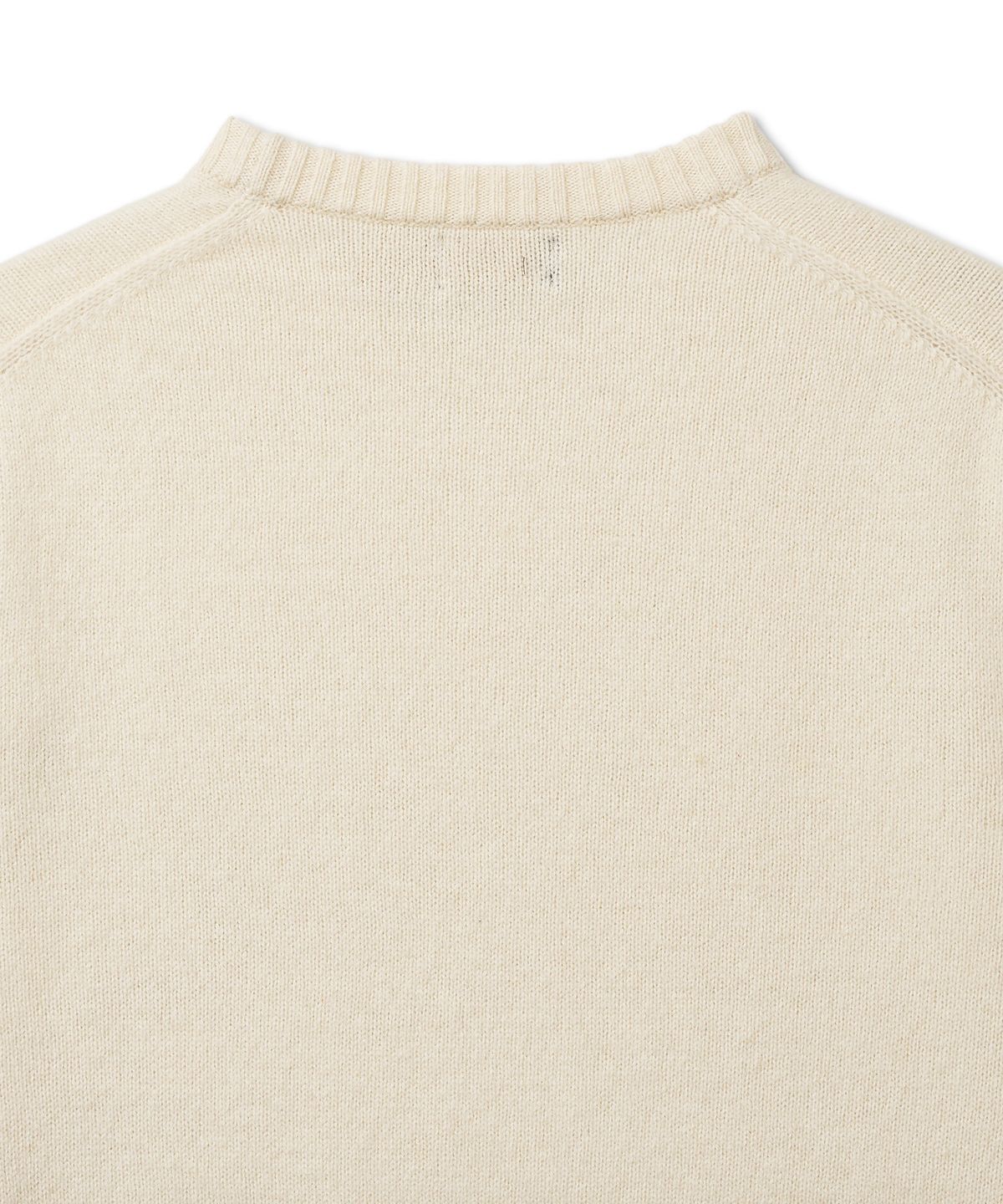 폴로 랄프 로렌(POLO RALPH LAUREN) W 울 블렌드 크롭 크루넥 스웨터-어센틱 크림