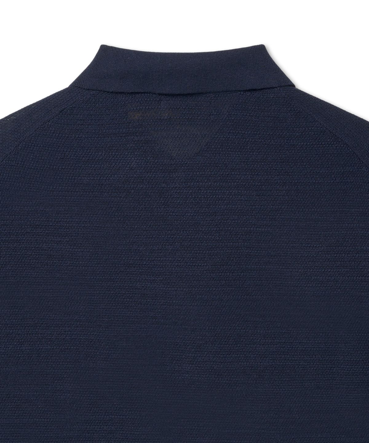 폴로 랄프 로렌(POLO RALPH LAUREN) 텍스처 코튼 리넨 셔츠 스웨터-브라이트 네이비