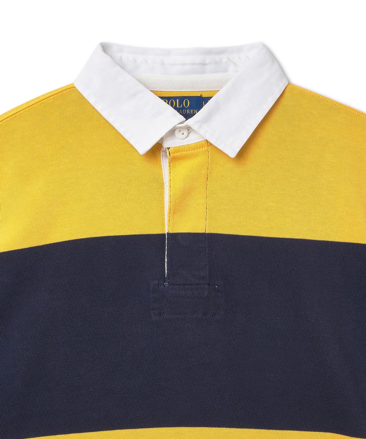 폴로 랄프 로렌(POLO RALPH LAUREN) 아이코닉 럭비 셔츠-골드/크루즈 네이비