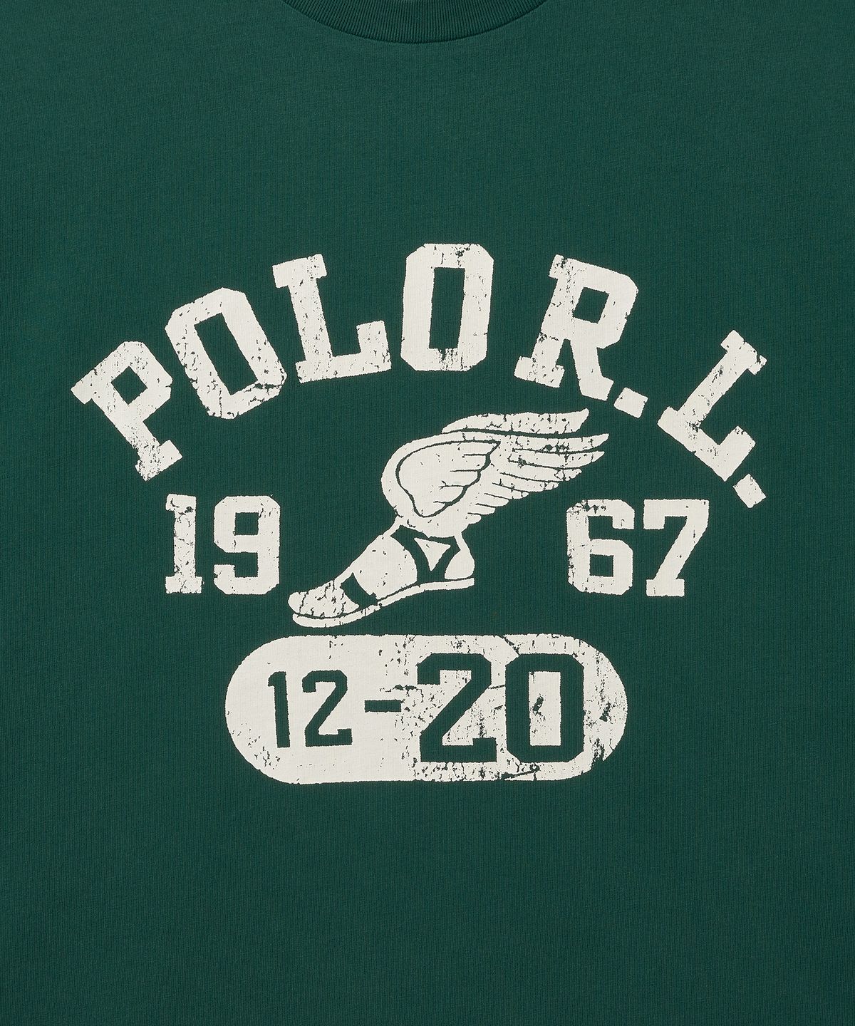 폴로 랄프 로렌(POLO RALPH LAUREN) 클래식핏 저지 그래픽 티셔츠-모스 어게이트