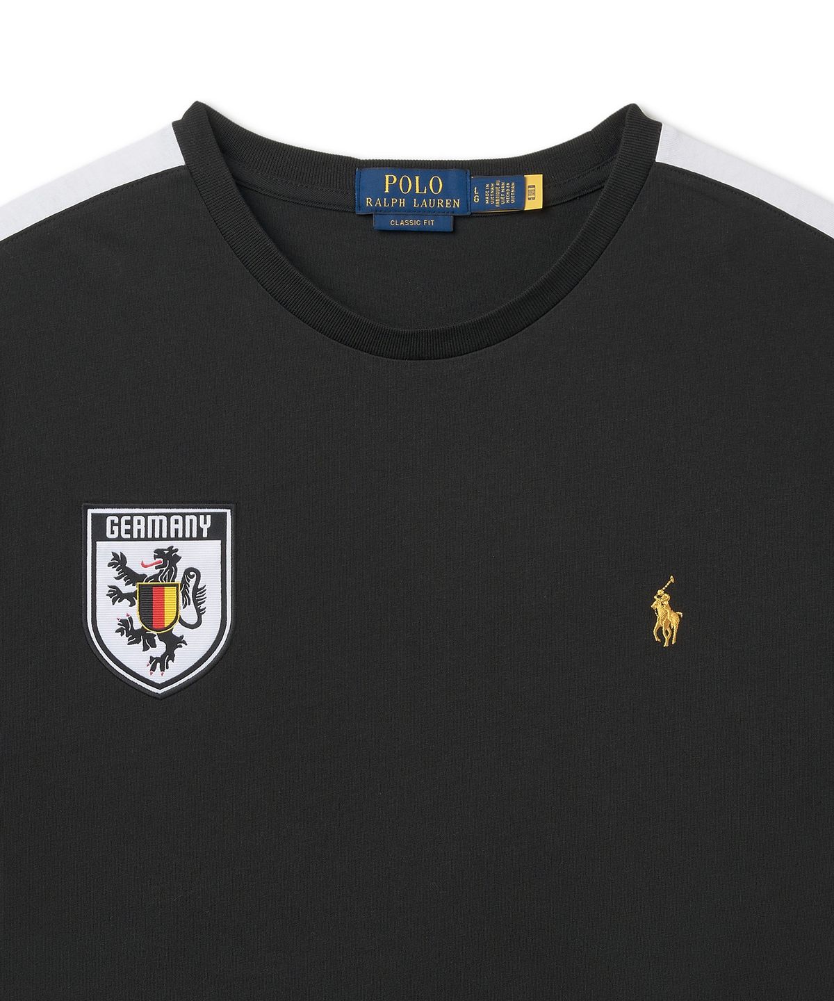 폴로 랄프 로렌(POLO RALPH LAUREN) 클래식핏 독일 티셔츠-폴로 블랙