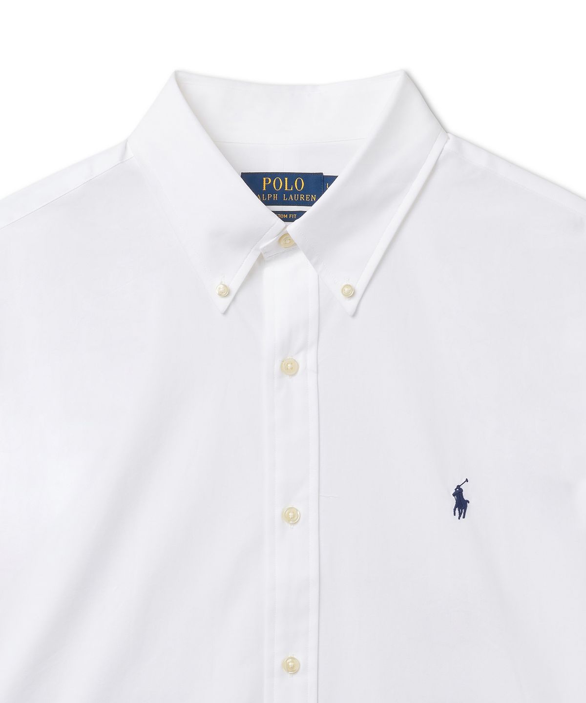 폴로 랄프 로렌(POLO RALPH LAUREN) 커스텀핏 스트레치 포플린 셔츠-화이트