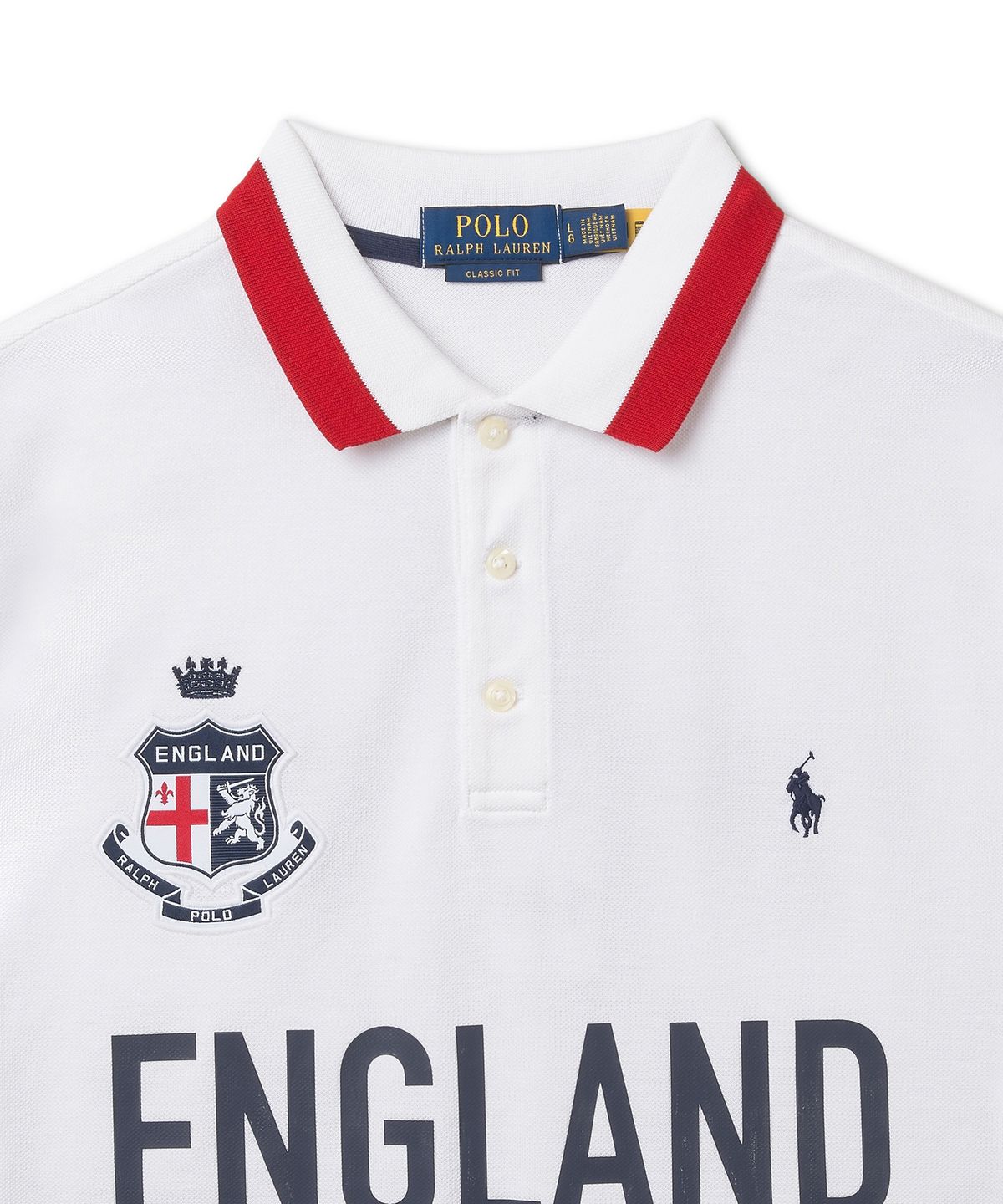 폴로 랄프 로렌(POLO RALPH LAUREN) 클래식핏 잉글랜드 폴로 셔츠-화이트