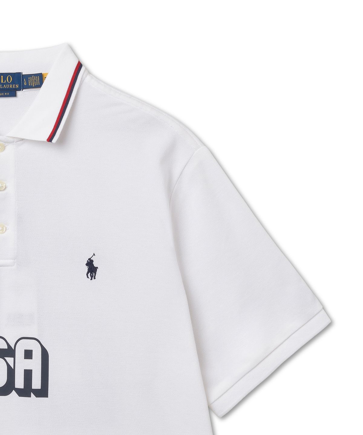 폴로 랄프 로렌(POLO RALPH LAUREN) 클래식핏 USA 폴로 셔츠-화이트
