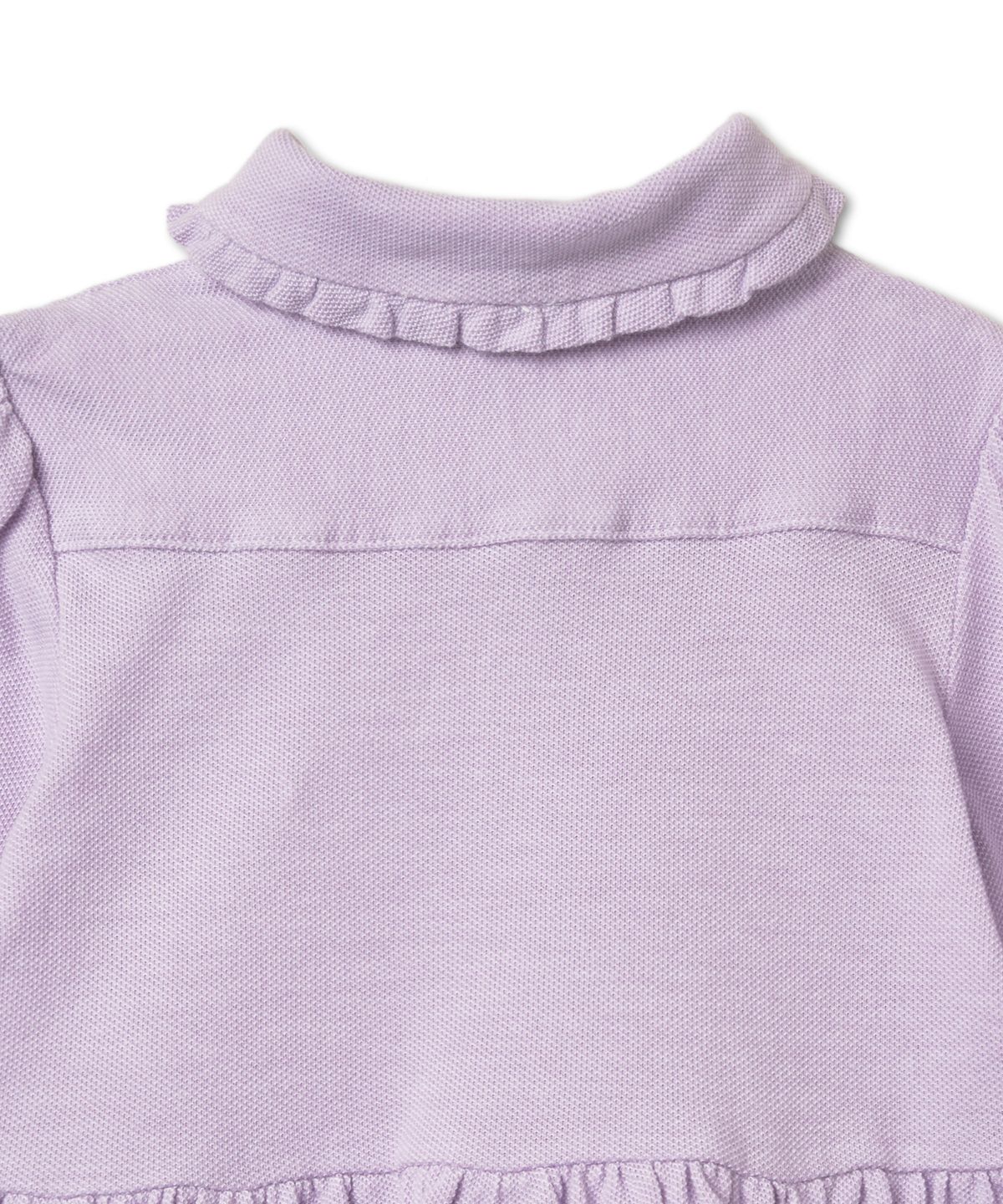 폴로 랄프 로렌 칠드런(POLO RALPH LAUREN CHILDREN) 여아 베이비 스트라이프 옥스포드 메시 드레스 - 퍼플