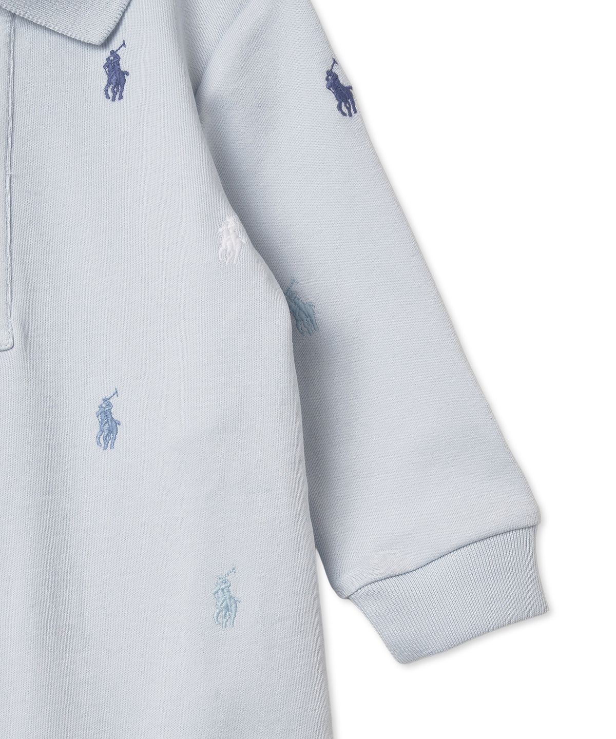 폴로 랄프 로렌 칠드런(POLO RALPH LAUREN CHILDREN) 남아 베이비 폴로 포니 소프트 코튼 폴로 커버올-블루