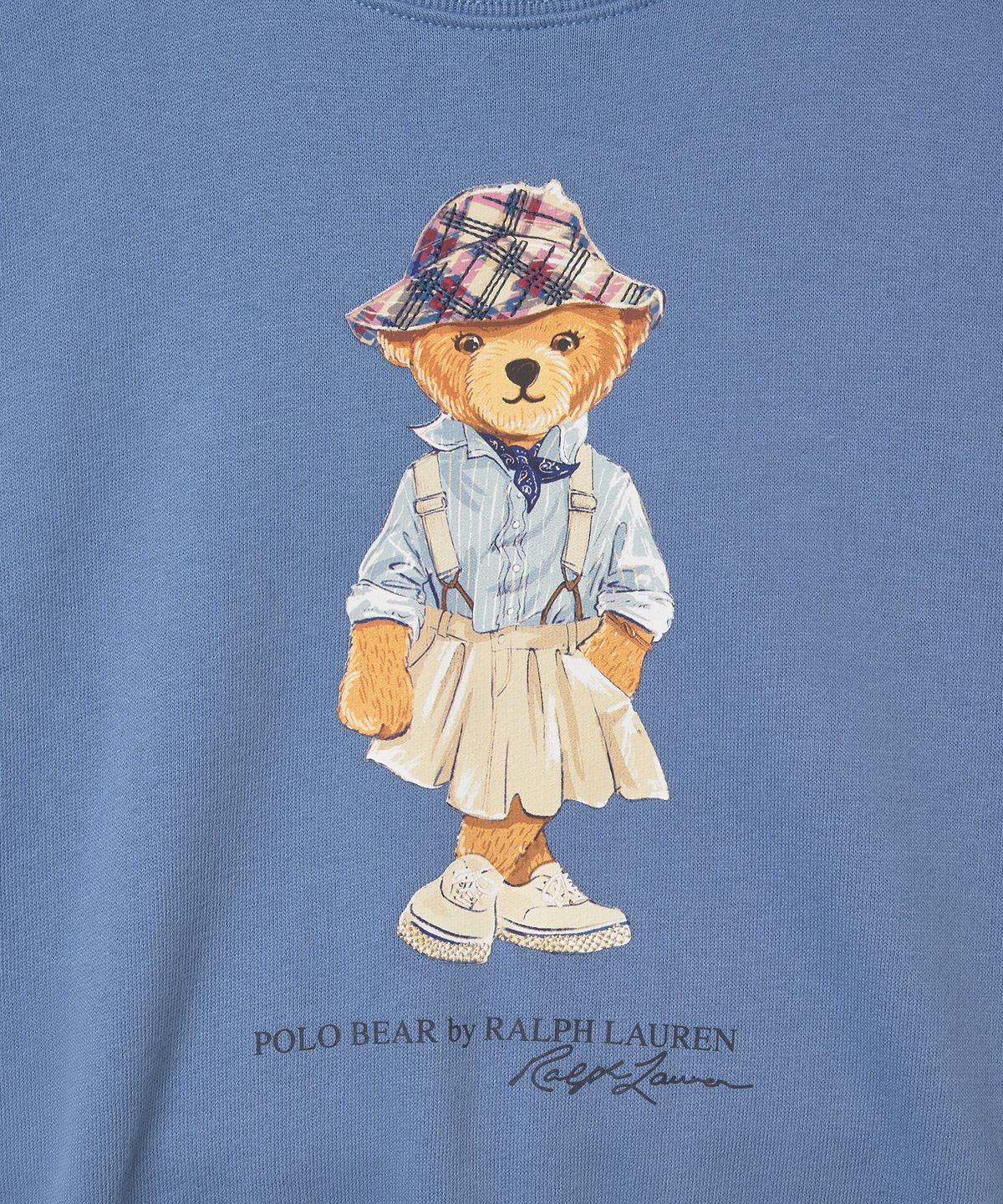 폴로 랄프 로렌 칠드런(POLO RALPH LAUREN CHILDREN) 남아 4-6.5세 폴로 베어 플리스 박시 스웨트셔츠-캠퍼스 블루
