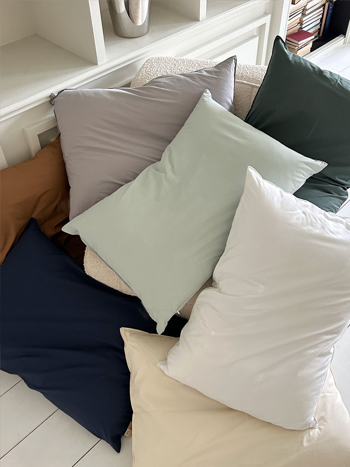 비비홈(VIVIHOME) 모어 고밀도 60수 순면 베개커버 5070 7colors