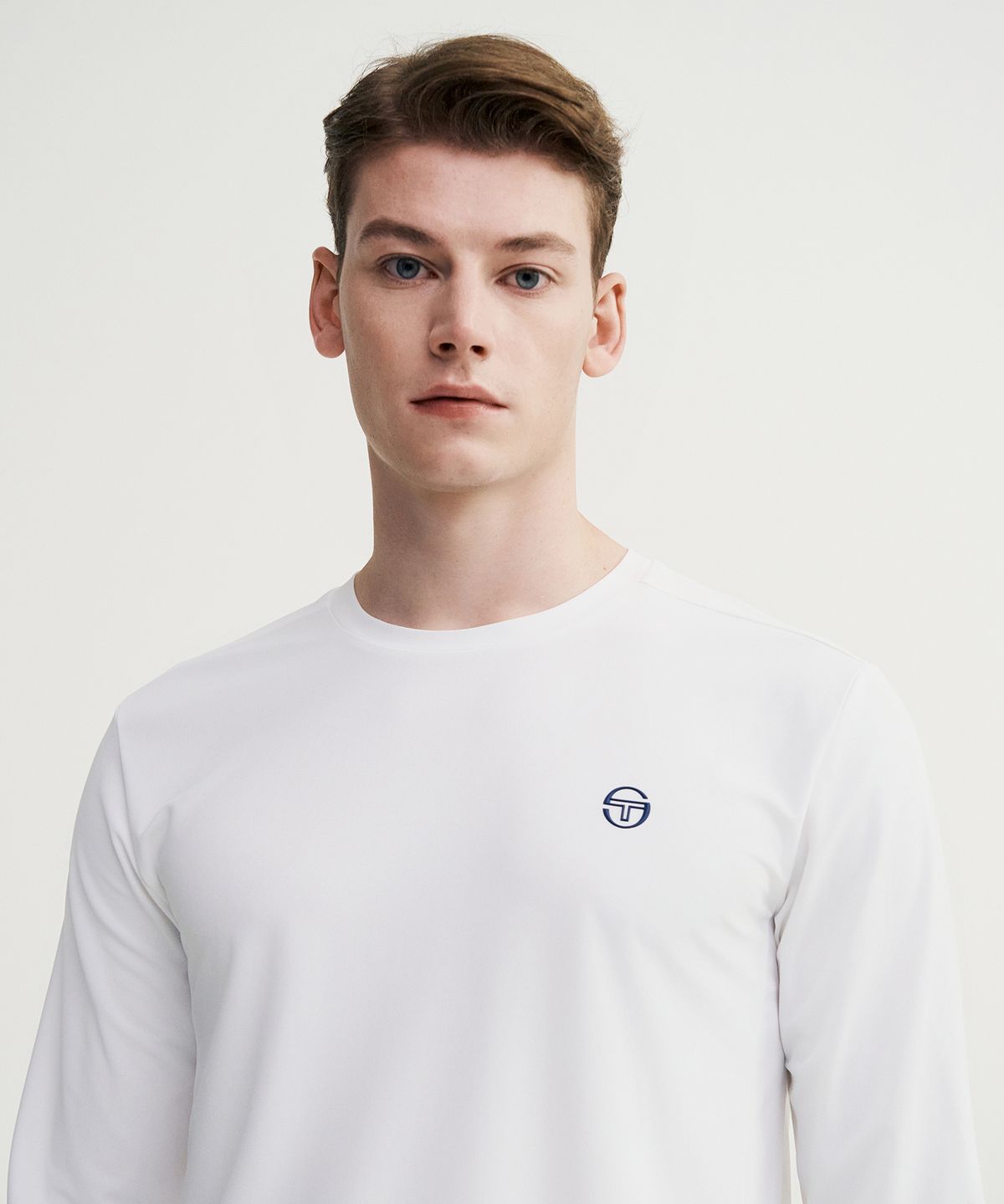세르지오 타키니(SERGIO TACCHINI) M 에센셜 긴팔티셔츠 (White)