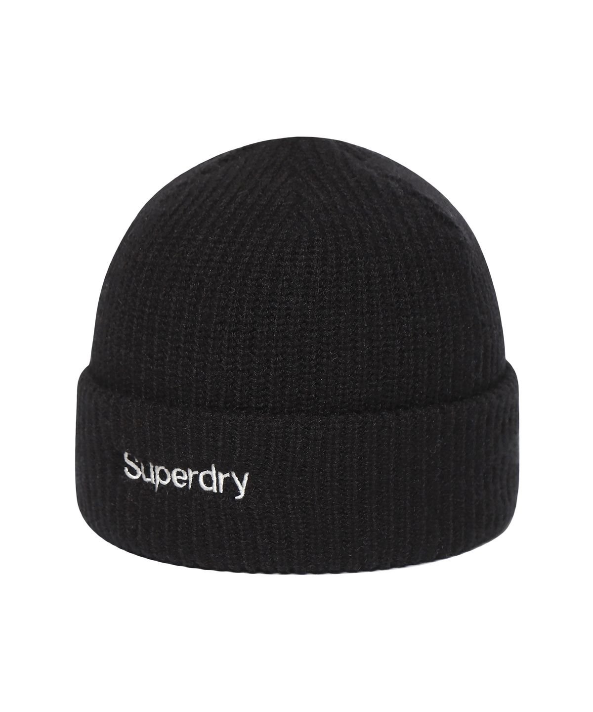 슈퍼드라이(SUPERDRY) 에센셜 베이직 로고 비니 블랙