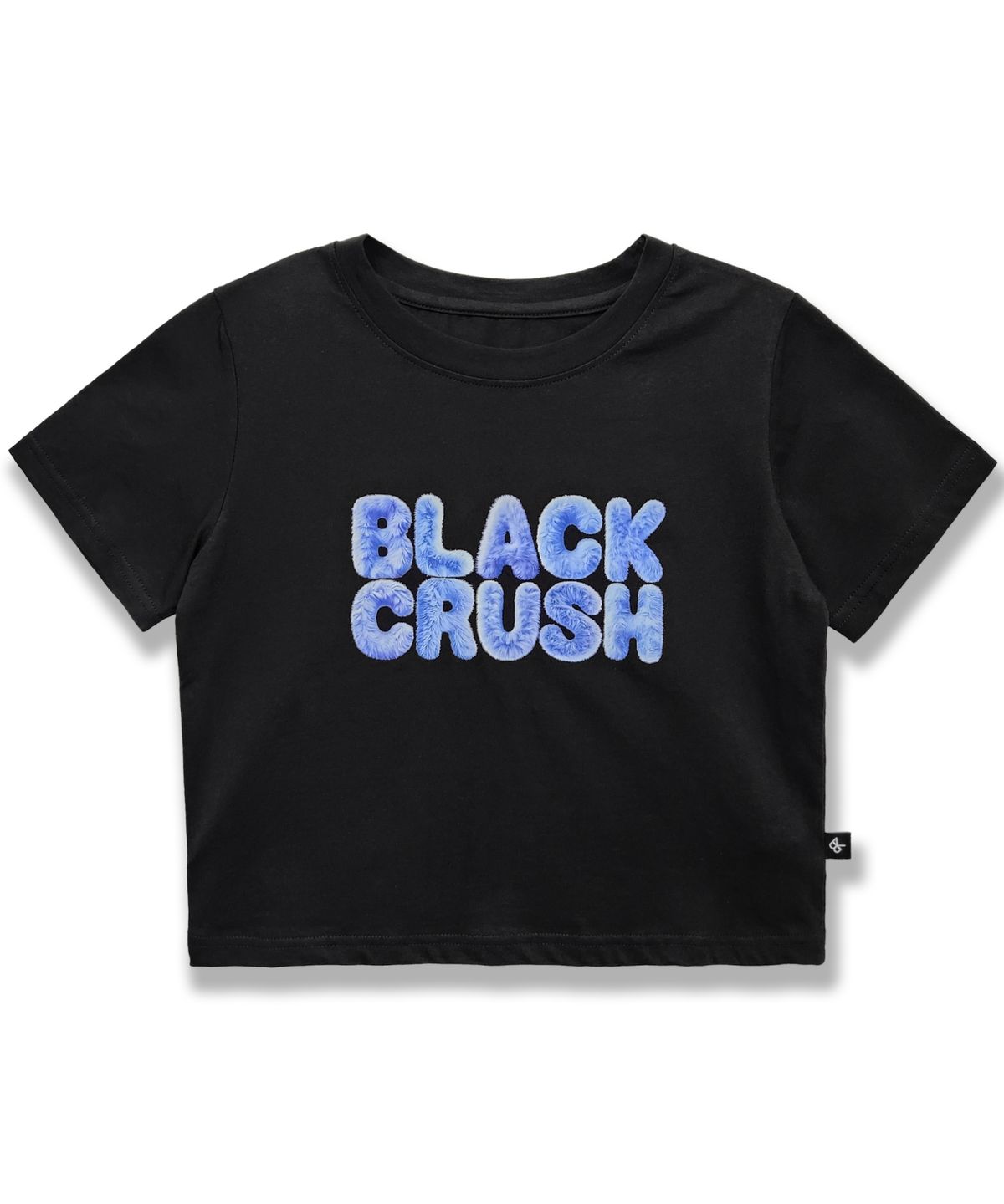 블랙크러쉬(BLACRUSH) Blue Wing Crop Short Sleeved T-shirt