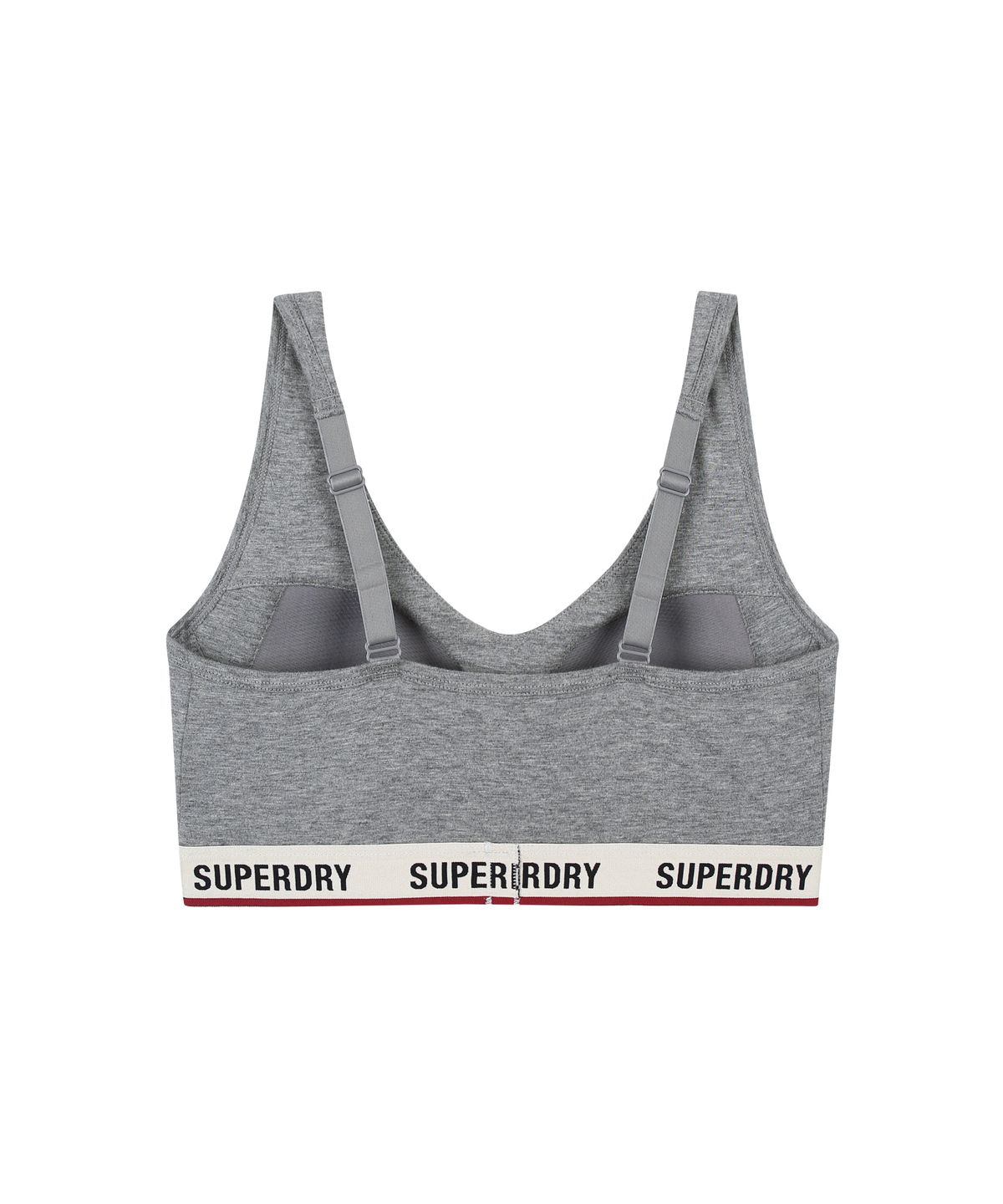 슈퍼드라이(SUPERDRY) 베이직 로고 밴드 브라 GRY