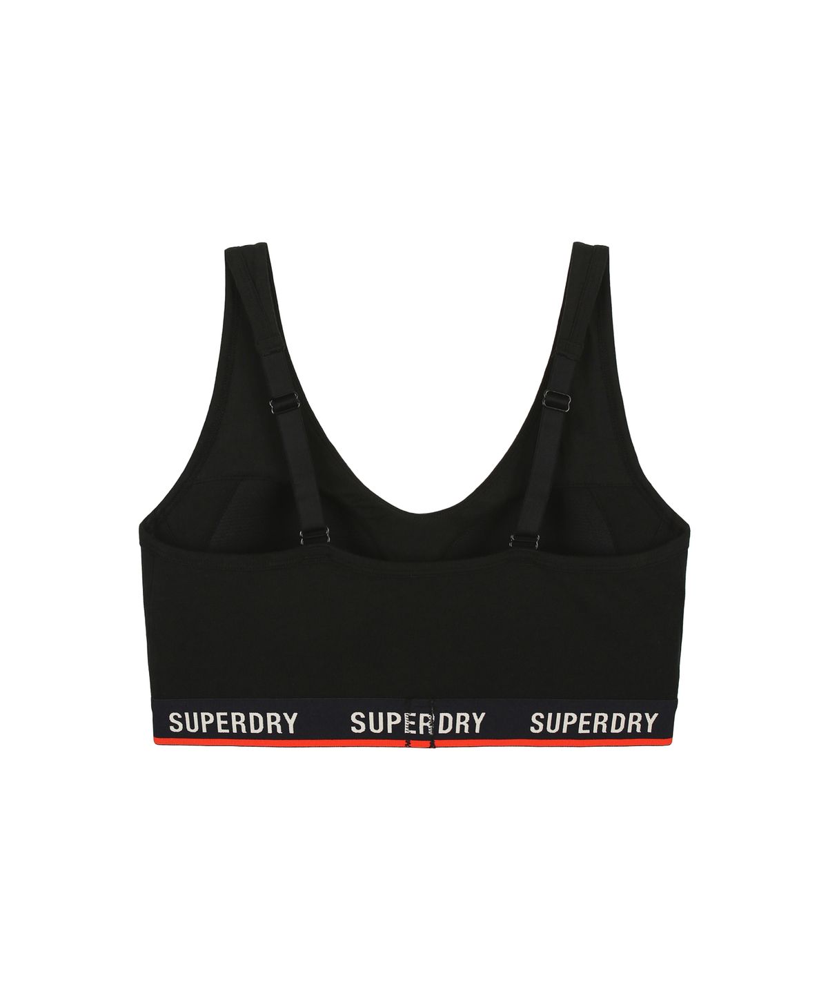 슈퍼드라이(SUPERDRY) 베이직 로고 밴드 브라 BLK