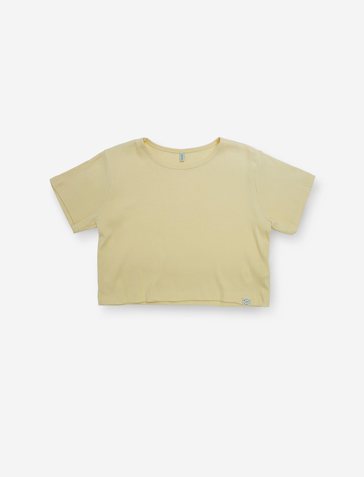 플랫웨이브 인 서울(FLATWAVE IN SEOUL) Samar Crop T-Shirt Yellow