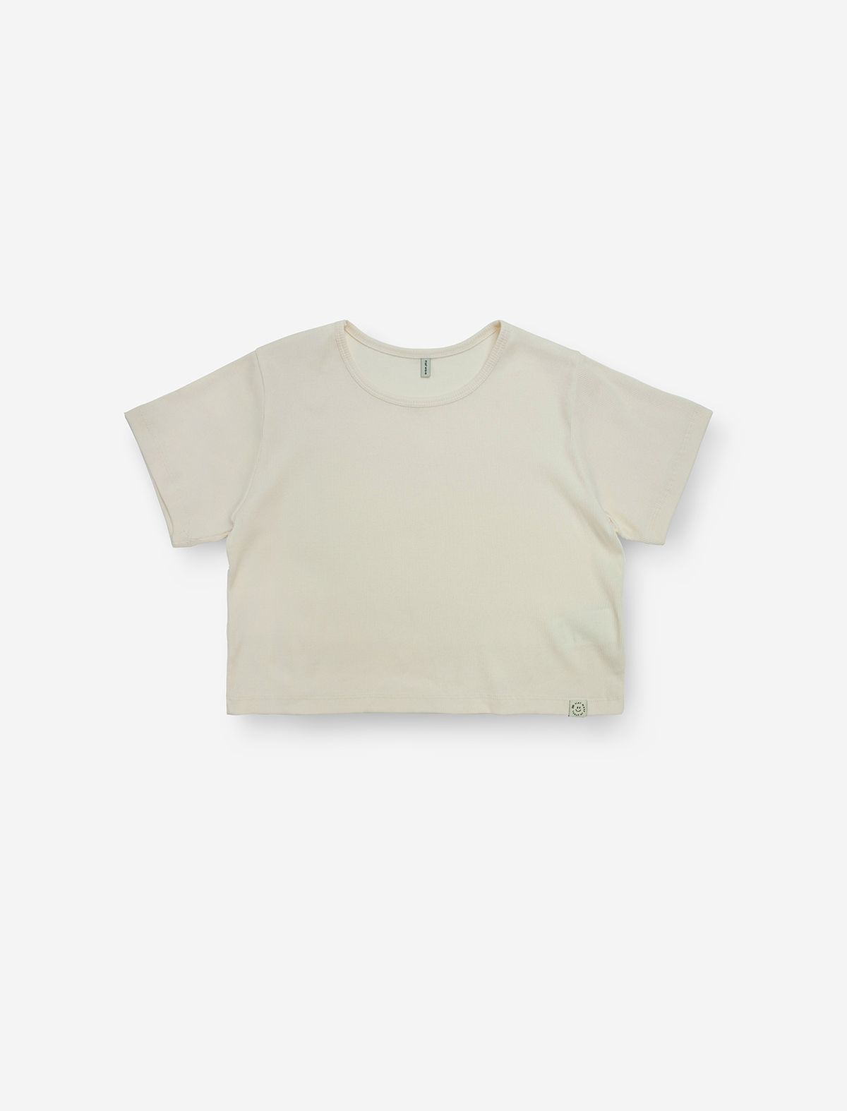 플랫웨이브 인 서울(FLATWAVE IN SEOUL) Samar Crop T-Shirt Beige