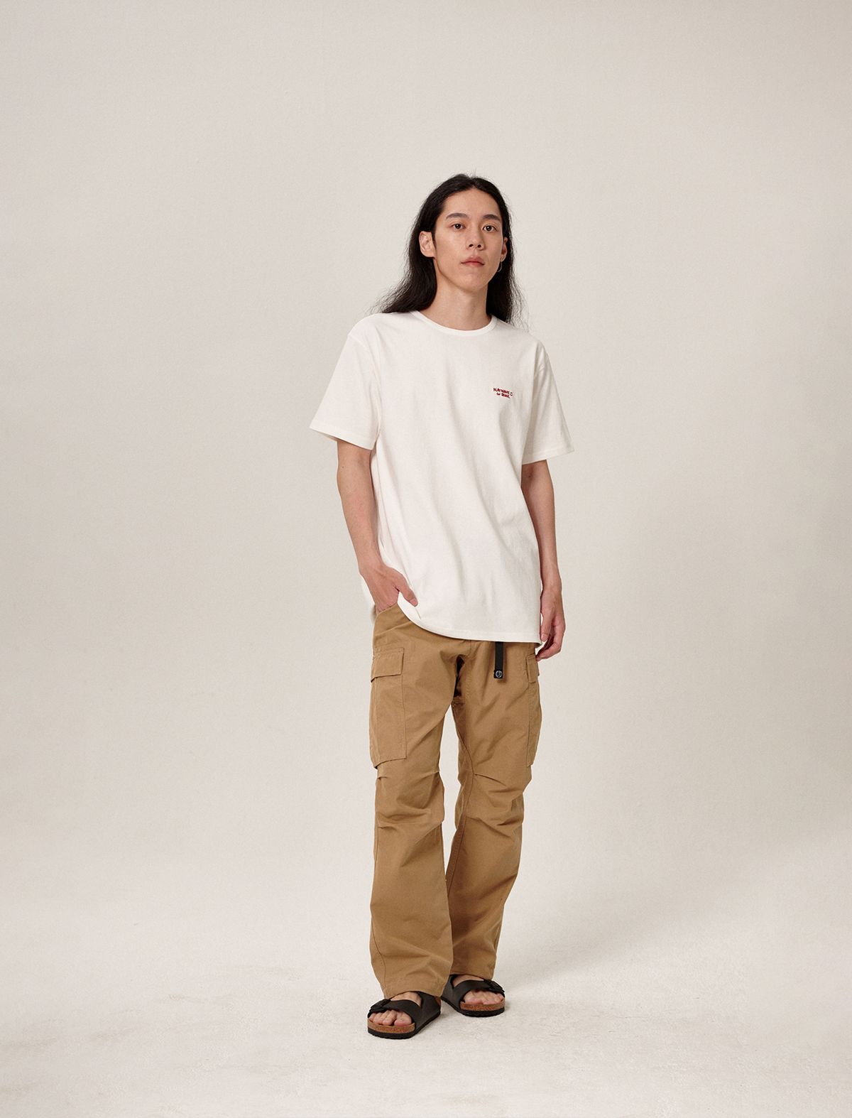 플랫웨이브 인 서울(FLATWAVE IN SEOUL) Naz Classic Logo T-Shirt White