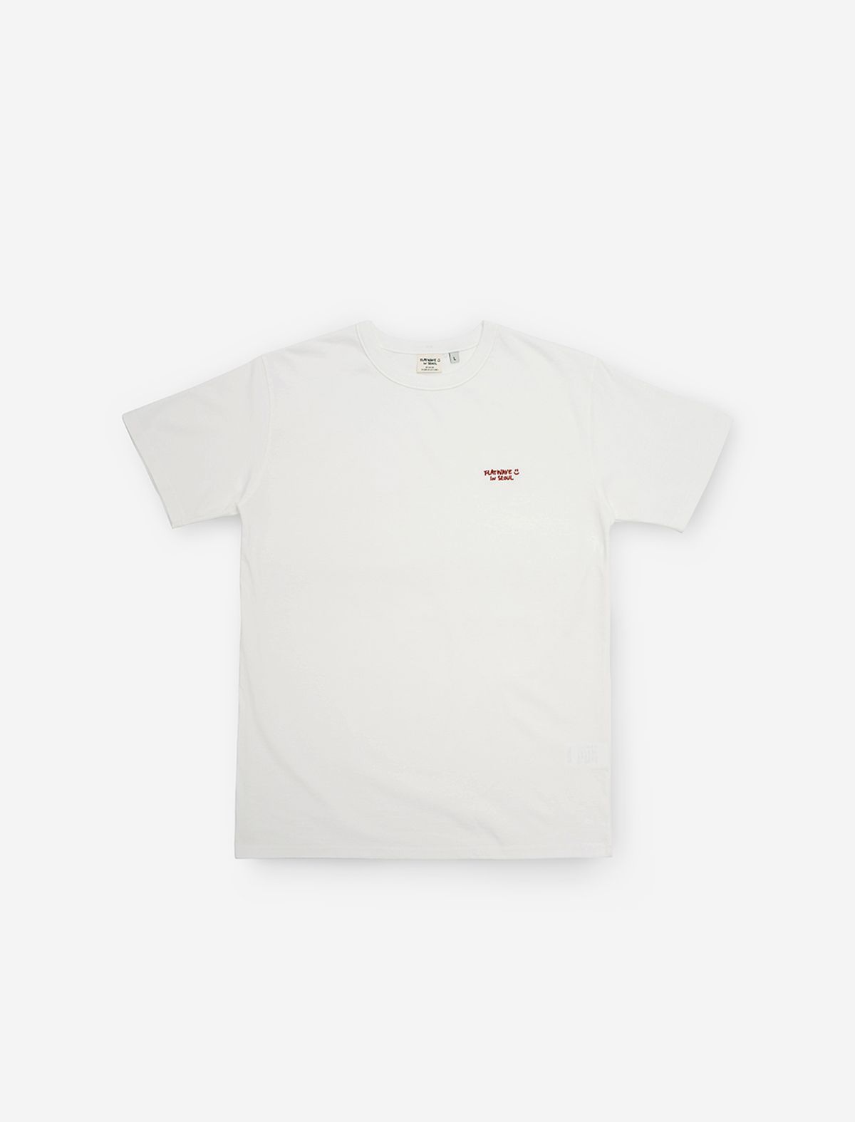 플랫웨이브 인 서울(FLATWAVE IN SEOUL) Naz Classic Logo T-Shirt White