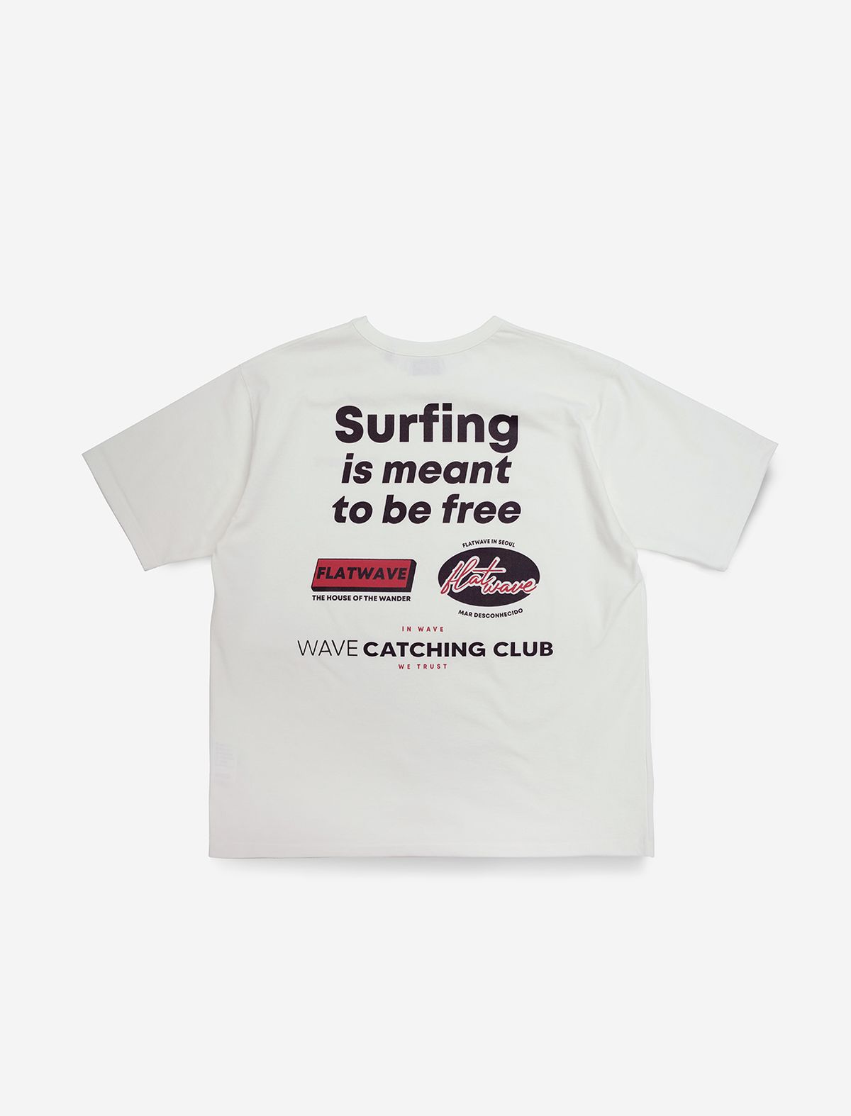 플랫웨이브 인 서울(FLATWAVE IN SEOUL) Knii Print T-Shirt White