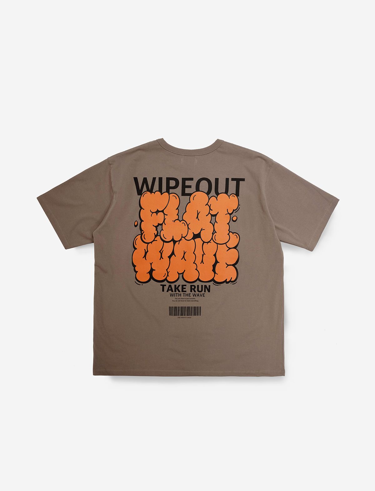 플랫웨이브 인 서울(FLATWAVE IN SEOUL) Blou Print T-Shirt Brown
