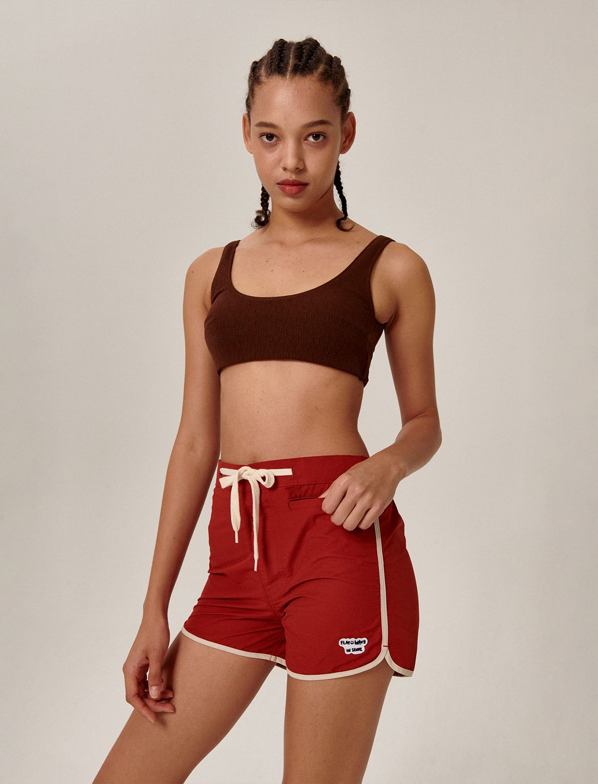 플랫웨이브 인 서울(FLATWAVE IN SEOUL) Olu Womens Boardshort Red