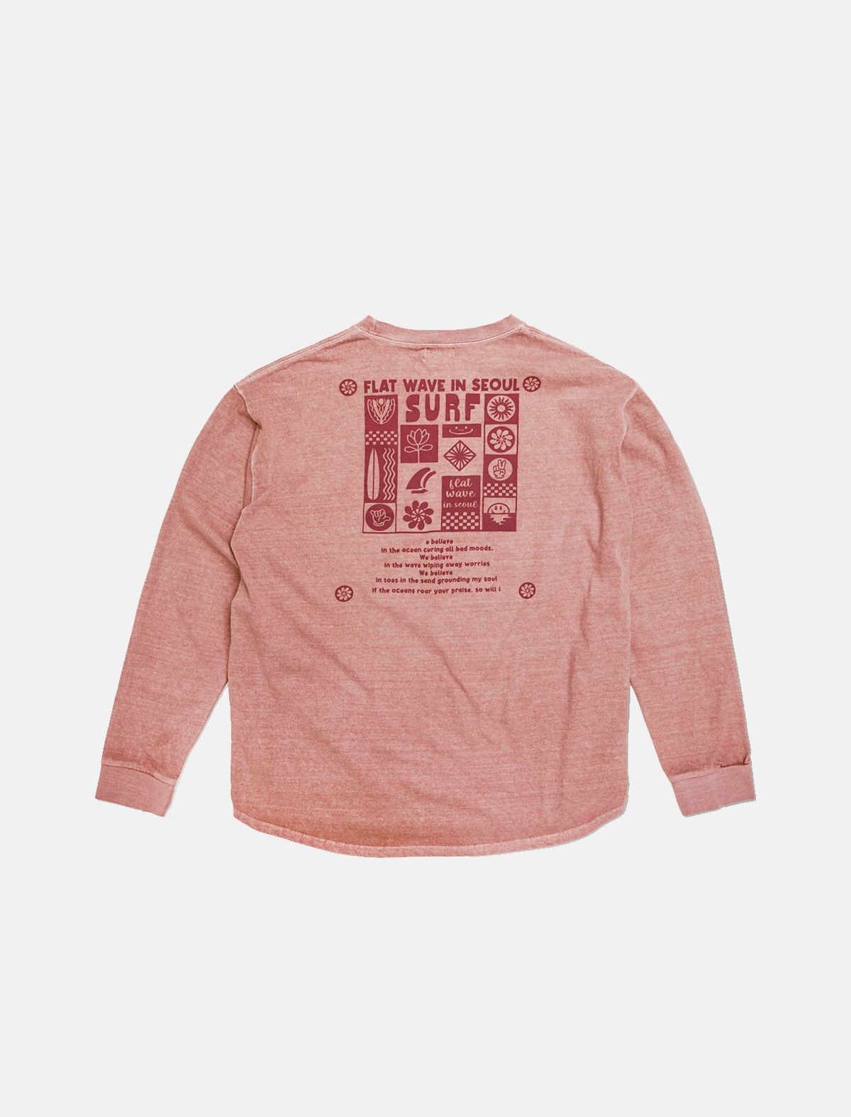 플랫웨이브 인 서울(FLATWAVE IN SEOUL) Vyze LongsleeveT-shirt Pink