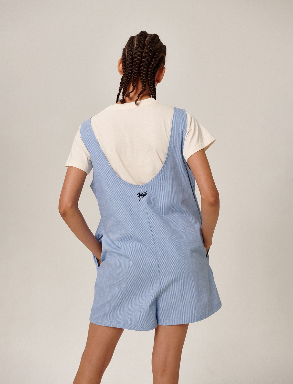 플랫웨이브 인 서울(FLATWAVE IN SEOUL) Ua Romper Blue Stripe