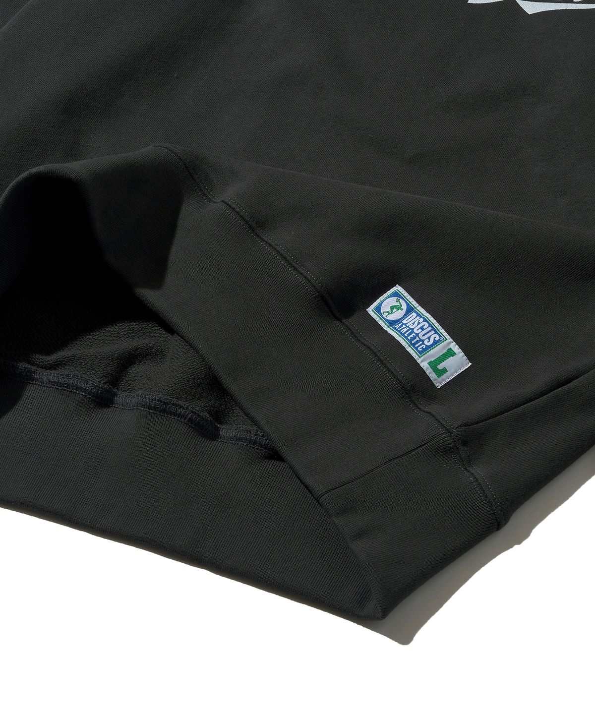 디스커스 애슬레틱(DISCUS ATHLETIC) 나이스웨더 컬래버 Nice Series Sweatshirt Washed Black