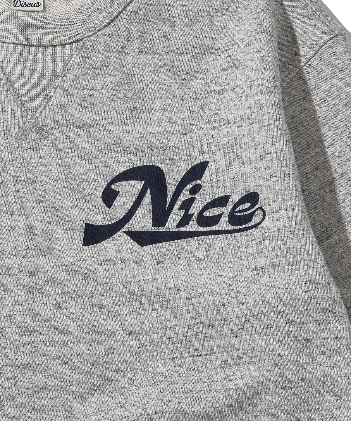디스커스 애슬레틱(DISCUS ATHLETIC) 나이스웨더 컬래버 Nice Series Sweatshirt H.Grey