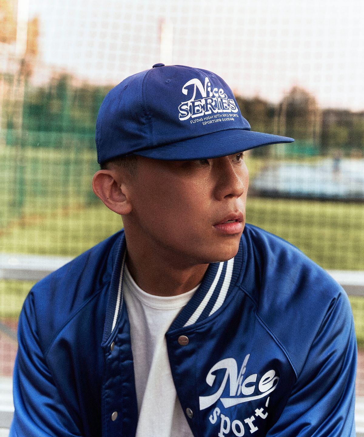 디스커스 애슬레틱(DISCUS ATHLETIC) 나이스웨더 컬래버 Nice Series 5-Panel Cap Dark Blue