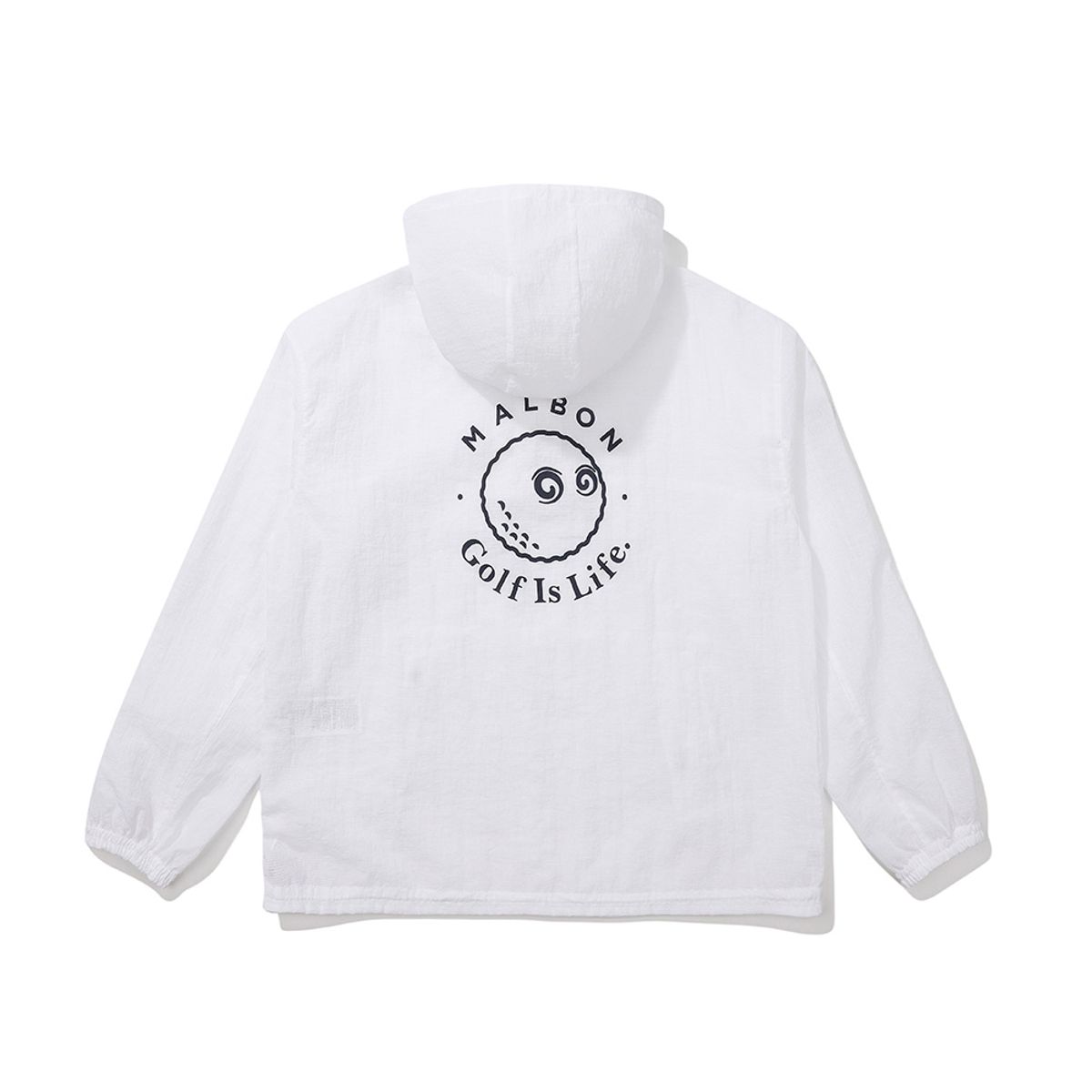말본 골프(MALBON GOLF) 백 버킷 후드 아노락 WHITE (WOMAN)