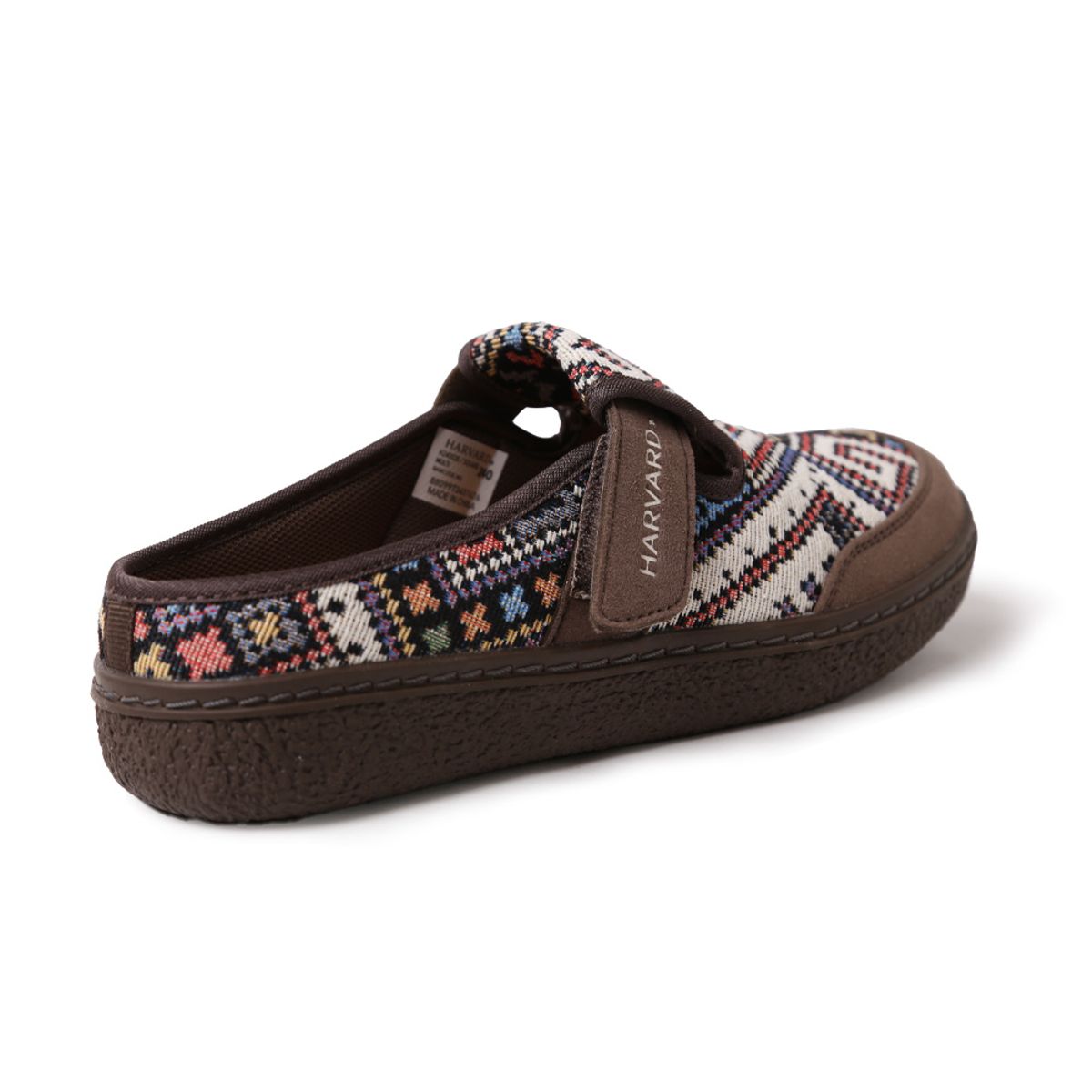 하버드 슈즈(HARVARD SHOES) 스퀘어 자카드 뮬 클래식 블로퍼