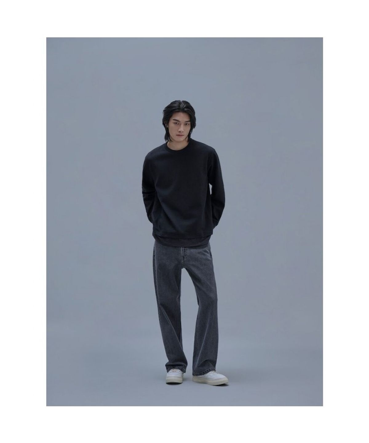 시프트지(SHIFT.G) Woven Patch Round T  Black