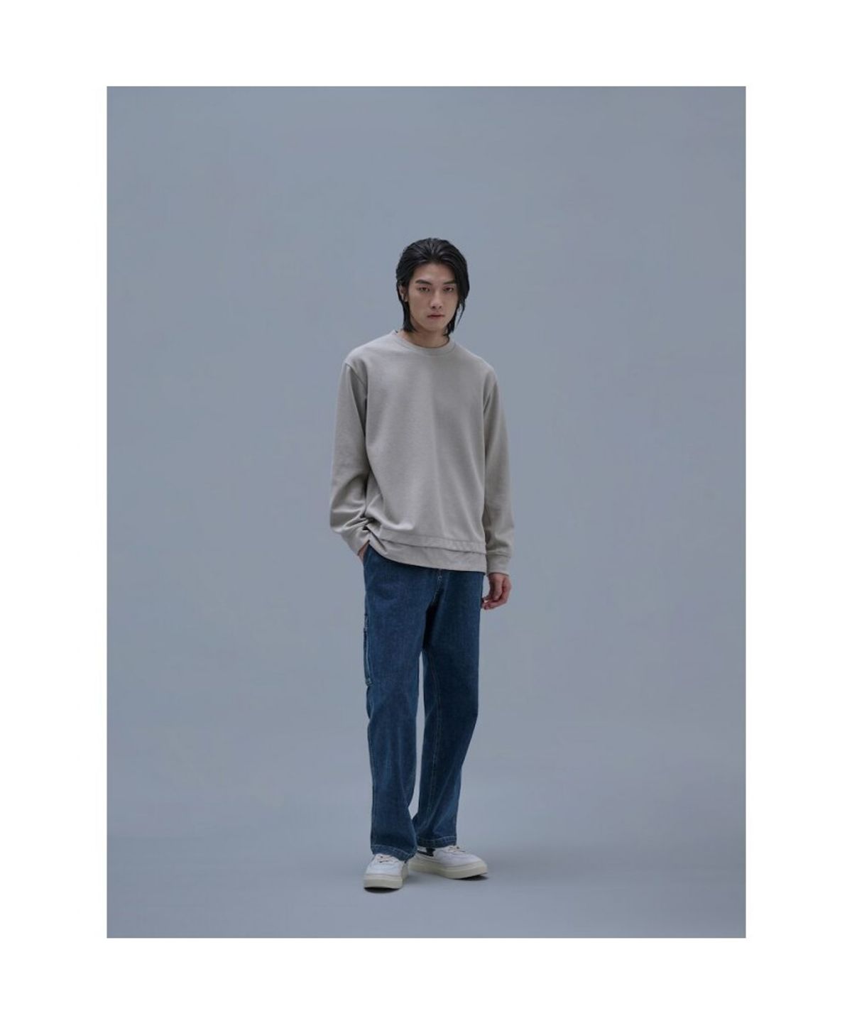 시프트지(SHIFT.G) Woven Patch Round T  Beige