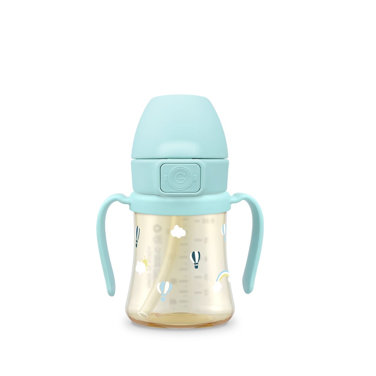 그로미미(GROSMIMI) PPSU 스카이벌룬 200ml 빨대컵 (크리미블루)
