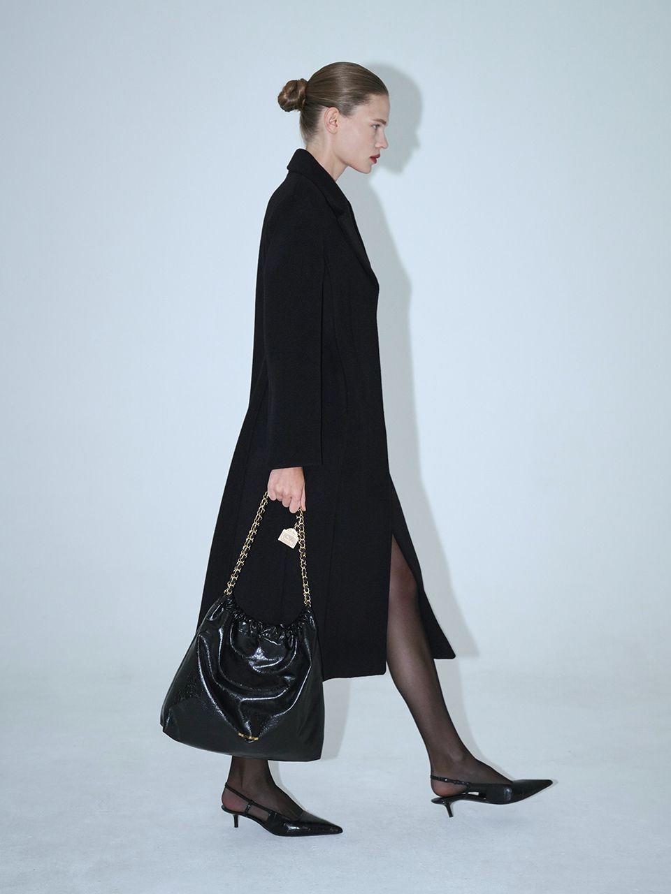 [RUE D’EUGENIE] Synthetic Leather Small Hobo Bag MUSINSA | RUE D'EUGENIE [20K Gold Chain] Synthetic Leather