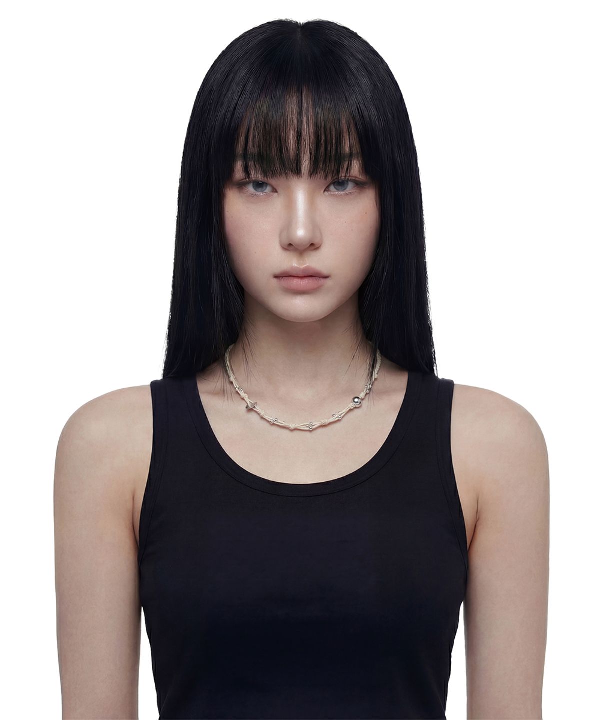 인디아카이브(INDYARCHIVE) KNOT NECKLACE - IVORY